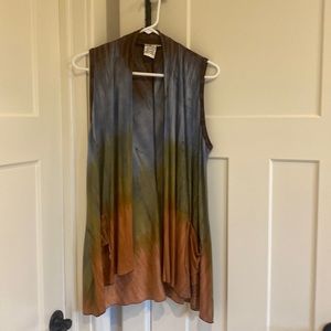 Parsley & Sage Multicolor Sleeveless Cardigan Size Small